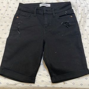 d.Jeans deconstructed Black Bermuda shorts NWT size 2